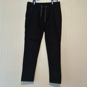 Black drawstring pants